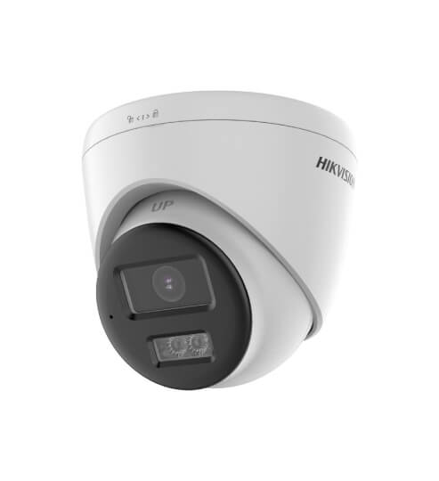 CAMARA TURRET 2MP SMART HYBRID LIGHT IR 40M 2.8MM C/AUDIO 2 VIAS Y ALARMA
